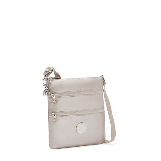 Kipling Keiko Metallic Crossbody Mini Väska Beige | SE 1881GS